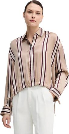 Marc Aurel Overhemden, Dames, Beige, S, Relaxed Shirt