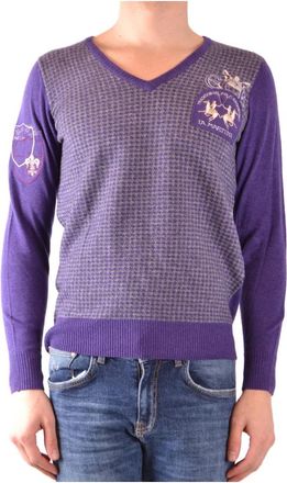 La Martina V-hals Truien - Heren - V-hals truien - Paars - S - Truien & Vesten