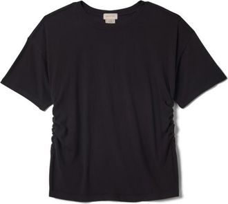 Brixton Carefree Organic Garment Dyed Cinch Tee T-Shirt f&uuml;r Damen | schwarz