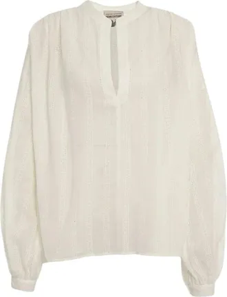 Semicouture Overhemden, Dames, Wit, M, Blouses