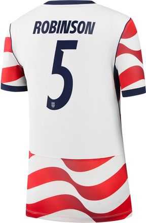 Nike Antonee Robinson USMNT 2026 Stadium Home Nike Womens Dri-FIT Soccer Jersey in White | NN203993598-USM