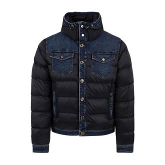 Moorer Turato-104S Jas - Heren - Gewatteerde jassen - Blauw - M - Denim - Jassen