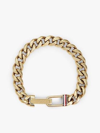 Tommy Hilfiger Gold-Plated Stainless Steel Adjustable Chain-Link Bracelet