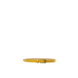 Iceberg Riem van leer met logoband - Dames - Accessoires - Geel - Maat: 90 CM Leer