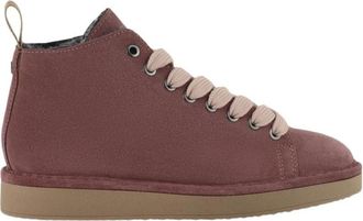 Panchic Su&egrave;de Brownrose Faux Fur Gevoerde Laarzen - Dames - Veterlaarzen - Roze - 40 EU - Su&egrave;de - Schoenen