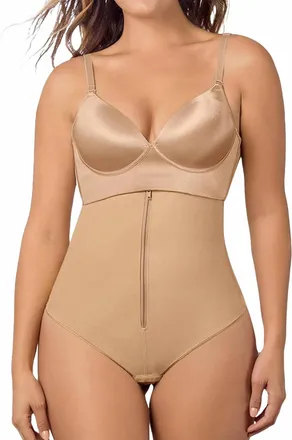Leonisa Strapless Shaper Bodysuit In Nude