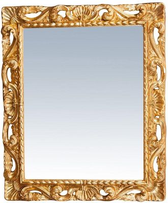 Biscottini International Biscottini - Espejo de pared de colgar de madera fixaci