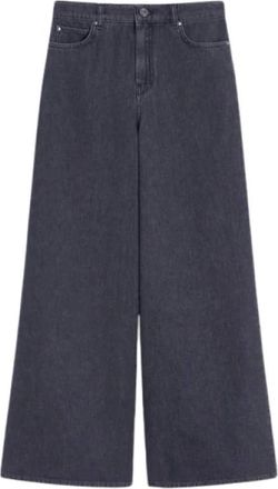 Max Mara Wide Jeans - Dames - Loose Fit Jeans - Grijs - XL - Jeans