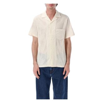 Portuguese Flannel Short Sleeve Shirts, male, White, Size: XL The Duke Short Sleeve Shirt