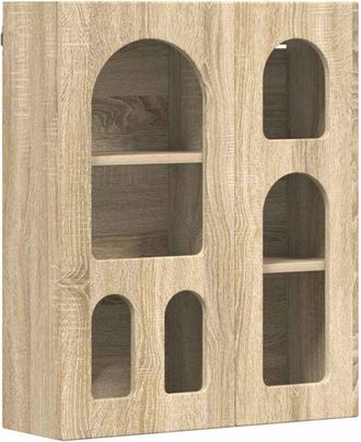 vidaXL Mueble Colgante Con Estante Roble Sonoma 59 X 20 X 71.5 Cm Vidaxl