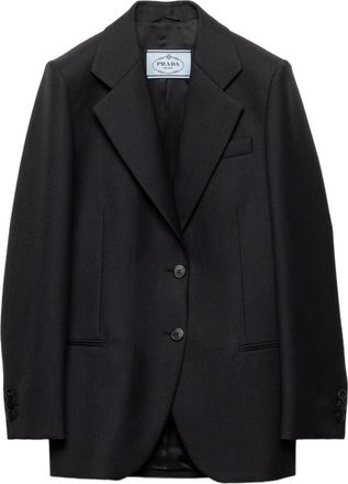 Prada Blazer con revers a lancia - Grigio