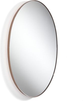 Oresteluchetta Espejo de pared de acero cobre brillante 80x45x3 cm