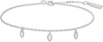 Ania Haie Sparkling Triple Station Bracelet in Silver at Nordstrom