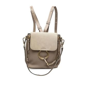 Chlo&eacute; Pre-owned Faye Rugzak - Dames - Pre-owned - Bruin - Maat: ONE Size Leer
