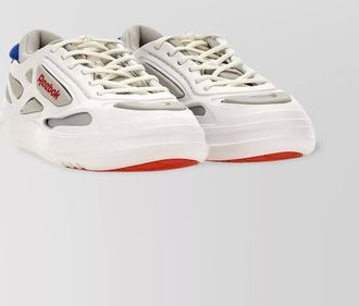 Reebok cut-out club sneakers with reinforced toe