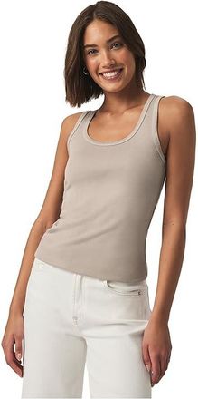 Splendid 1x1 Classic Tank Top Womens Sleeveless Fawn : XL (Womens 14-16), Cotton/Modal