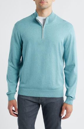 Johnnie-O Desmond Half Zip Sweater in Mahalo at Nordstrom, Size Small