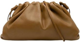 Bottega Veneta Pre-owned Clutches, female, Brown, Size: ONE SIZE Pre-owned Leather Crossbody Bag