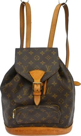 Louis Vuitton Vintage Montsouris Backpack Monogram Canvas Brown Canvas Backpack Bag (Pre-Owned)