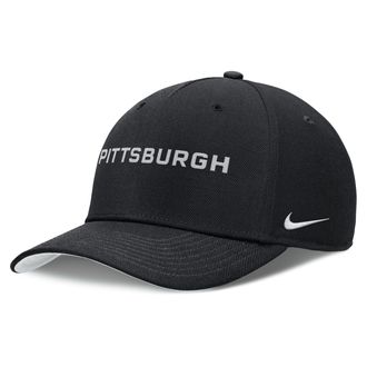 Nike Pittsburgh Pirates Rise Nike Mens Dri-FIT MLB Adjustable Hat in Black | NB460G9HPTB-Z8T