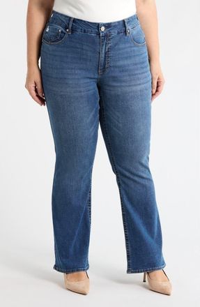 Seven 7 Tummyless Bootcut Jeans in Lone Wolf at Nordstrom Rack, Size 24W