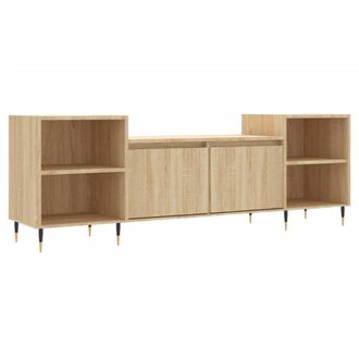 vidaXL Vidaxl - Mueble Para Tv Madera Contrachapada Roble Sonoma 160x35x55 Cm