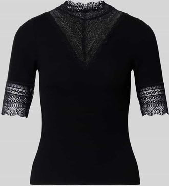 Only Slim Fit T-Shirt aus Viskose-Mix Modell Tilde in Black, Gr&ouml;&szlig;e XS