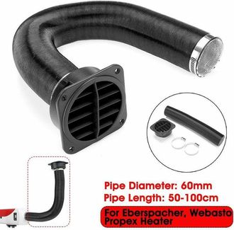 OEM Tubo De Conducto De 60 Mm Para Calefacci&oacute;n + Salida De Aire Caliente Para Calentador Di&eacute;sel Webasto Eberspacher
