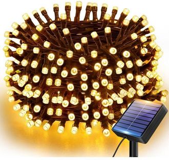 OEM Guirnalda De Luces Solares Para Exteriores Btfarm, 12 M, 120 Led, Resistente Al Agua Ip65, 8 Modos, Resistente A La Intemperie, Cable Para Uso Exterio