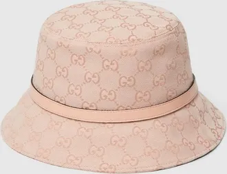 Gucci GG Canvas Bucket Hat, Pink, GG Canvas