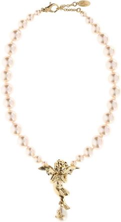 Vivienne Westwood Collar de Perlas Grande Putti - Accessories - Mujer - Beige - ONE SIZE