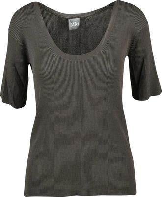 Max Mara Minosse Sottogiacca - Dames - Ronde hals truien - Grijs - M - Truien & Vesten