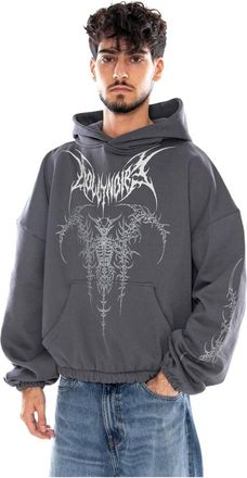 Dolly Noire The Guardian Boxy Hoodie - - Sweatshirts & Hoodies - Uomo - Grigio - L