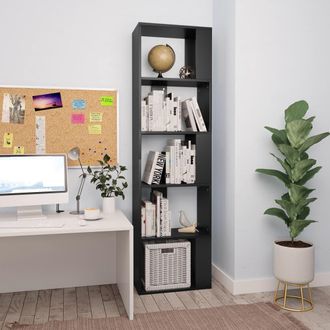 vidaXL Estanter&iacute;a/divisor Madera Contrachapada Negro 45x24x159 Cm Vidaxl