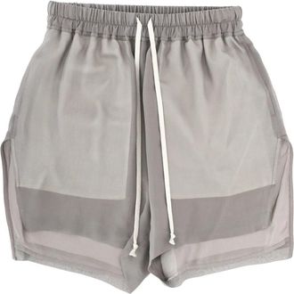 Rick Owens Boxershorts - Dames - Bermuda - Grijs - XS - Katoen - Korte Broeken
