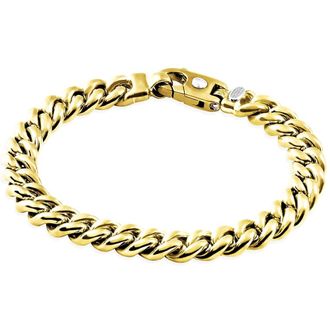 Pompeii3 Mens Cuban 14k Gold (76gram) or Platinum (122gram) 9.5mm Link Bracelet 9