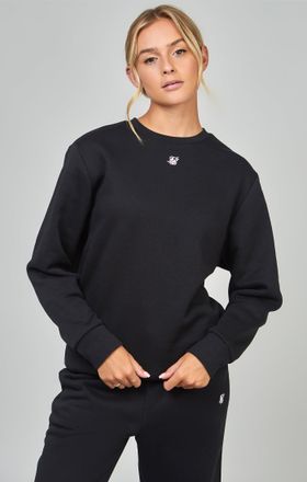 Siksilk Sudadera esencial negra para mujer SikSilk M