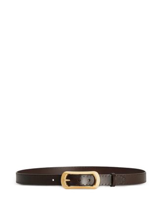 Dolce & Gabbana perforated buckle belt - men - CALFSKIN - 115 - Brown