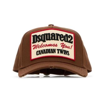 Dsquared2 Caps, male, Brown, Size: ONE SIZE Cotton Baseball Cap