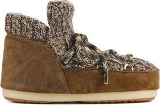Moon Boot Bruine Combinatie Enkelboots - Dames - Winterlaarzen - Bruin - 38 EU - Schoenen