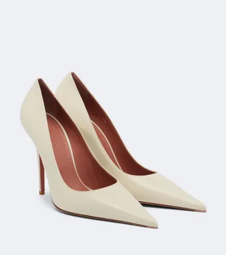 Amina Muaddi Barbara leather pumps