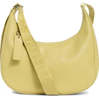 Baggu Medium Recycled Leather Crescent Bag in Straw at Nordstrom Rack