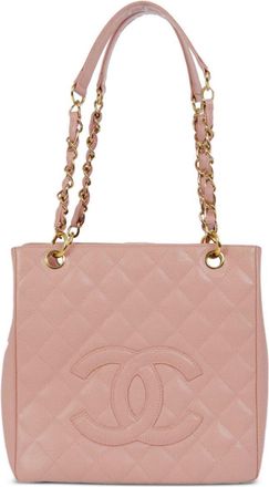 Chanel 2003 petite quilted tote bag - women - Caviar Leather - One Size - Pink