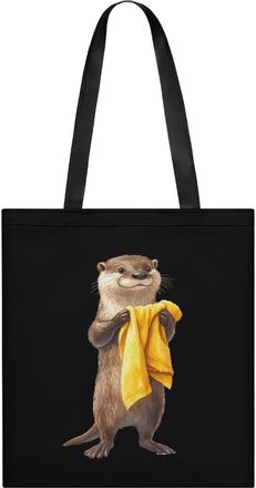 Generic Otter Bath Womens Tote Casual Shopping Bag Lightweight Shoulder Bags Hobos Handbag for Work Travel Daily 35x40cm