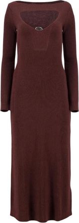 Diesel Kleedjes, Dames, Rood, S, Wol, M-Oloni Midi Jurk