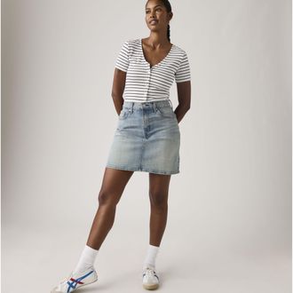 Levi's Mid Thigh Skirt - Womens - 23 - Blue