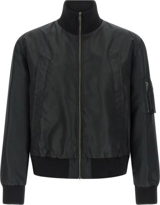 Maison Margiela Bomber a collo alto - Nero