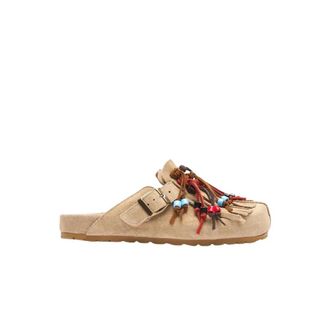 Scarosso Gea Muiltjes - Dames - Slip ons - Beige - 37 EU - Su&egrave;de - Schoenen