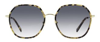 Longchamp LO163S Geometric Rimmed Sunglasses - Gold