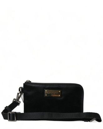Dolce & Gabbana Nylon & Leather Pouch